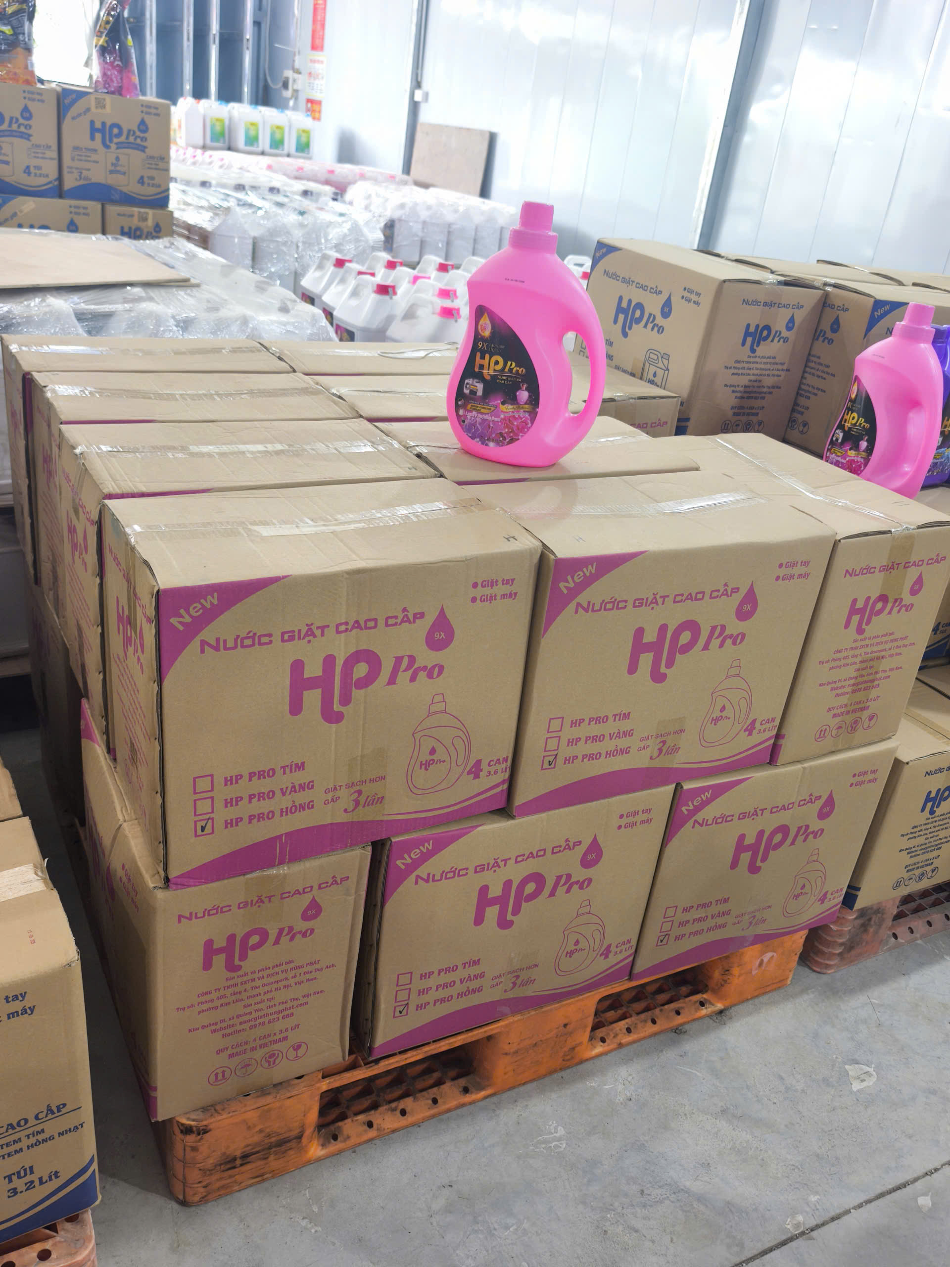 Nước giặt xả Cao cấp HP Pro (Tem Hồng) - Ảnh 2