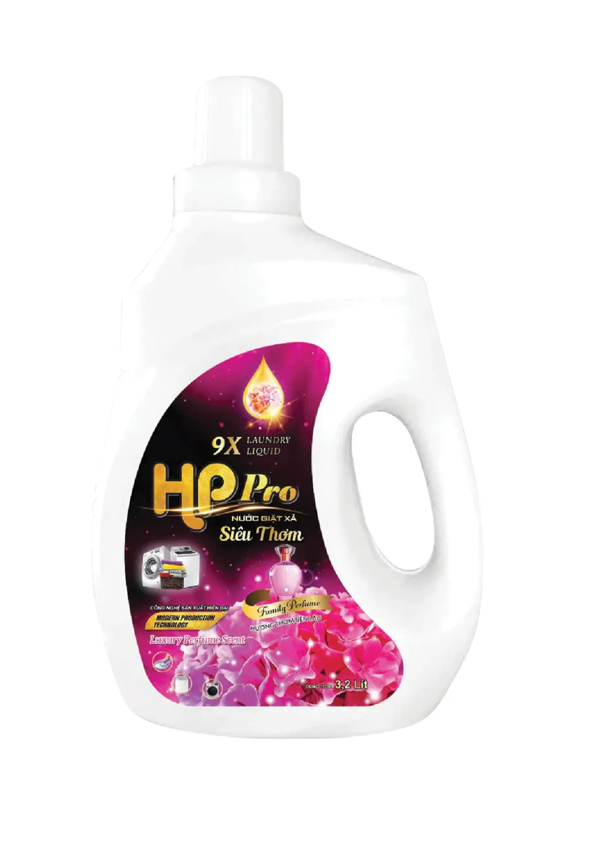 Nước giặt xả Siêu thơm HP Pro (Tem Hồng)